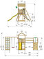 Lasten leikkipaikka Jungle Gym House Clutter Bridge 1-Climb hinta ja tiedot | Lasten leikkimökit ja -teltat | hobbyhall.fi