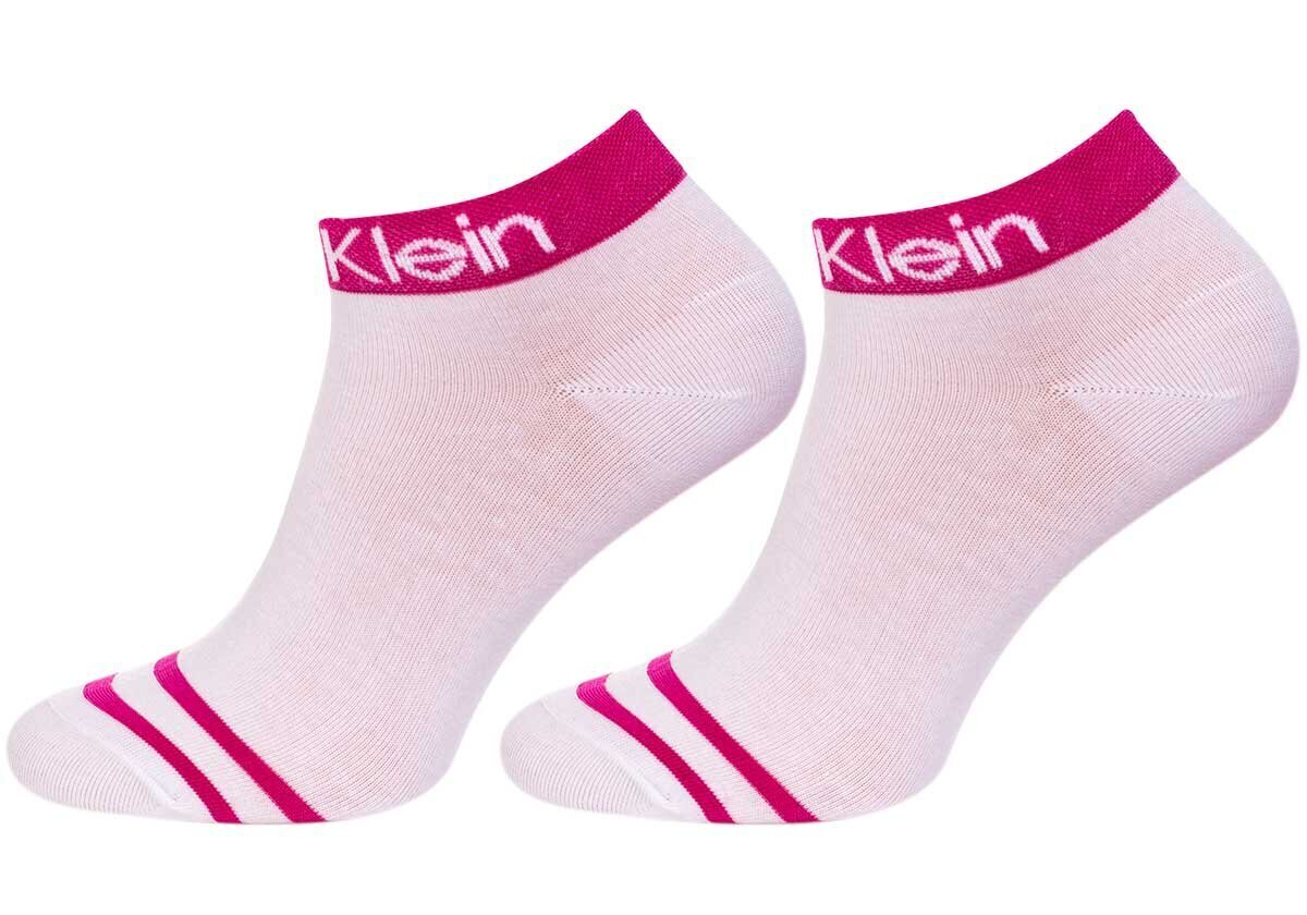 Calvin Klein naisten sukat, 2 paria, valkoinen/vaaleanpunainen 701218775 003 39762 37-41 hinta ja tiedot | Naisten sukat | hobbyhall.fi