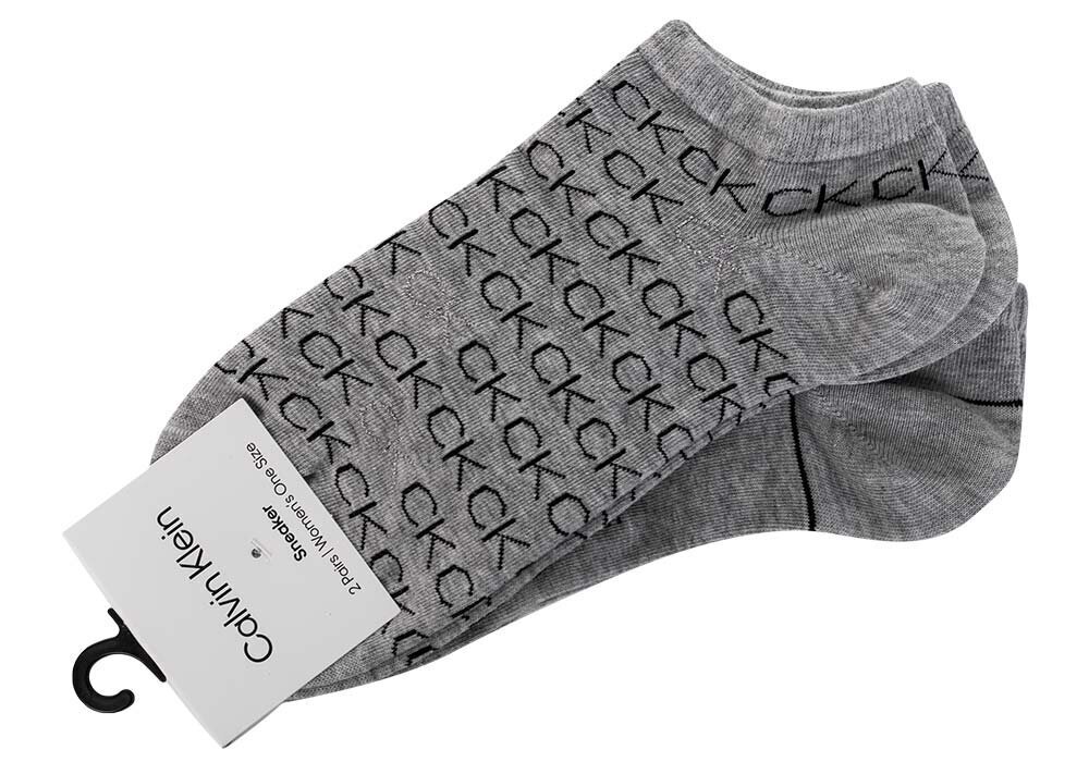 Ck women sneaker 2p all over l Calvin Klein miehet grey 701218779003 hinta ja tiedot | Naisten sukat | hobbyhall.fi
