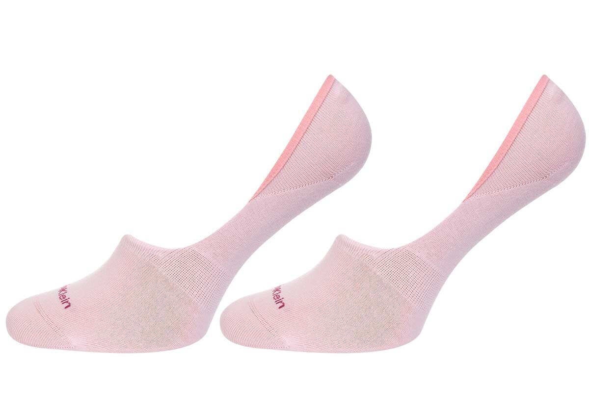 Naisten sukat Calvin Klein 2 paria, harmaa/pinkki 701218771 005 44546 hinta ja tiedot | Naisten sukat | hobbyhall.fi