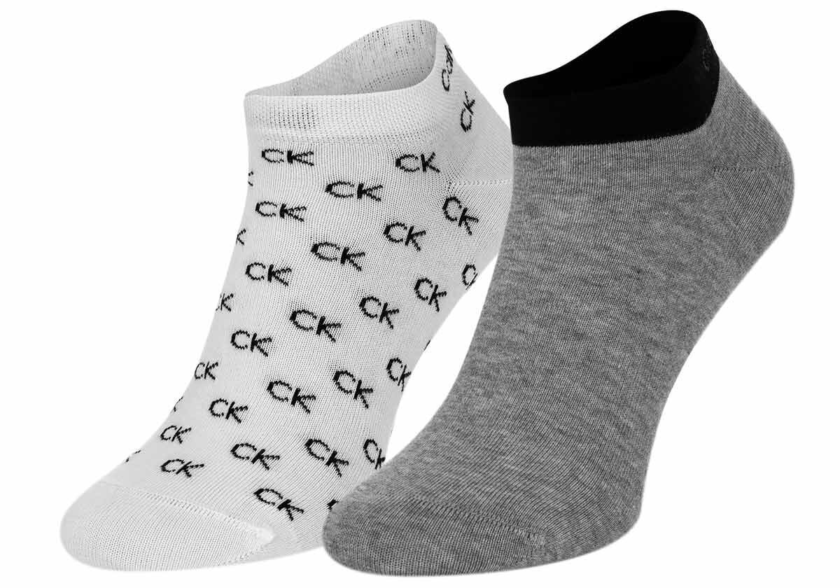 Ck men sneaker 2p all over log Calvin Klein miehet white 701218715004 hinta ja tiedot | Miesten sukat | hobbyhall.fi