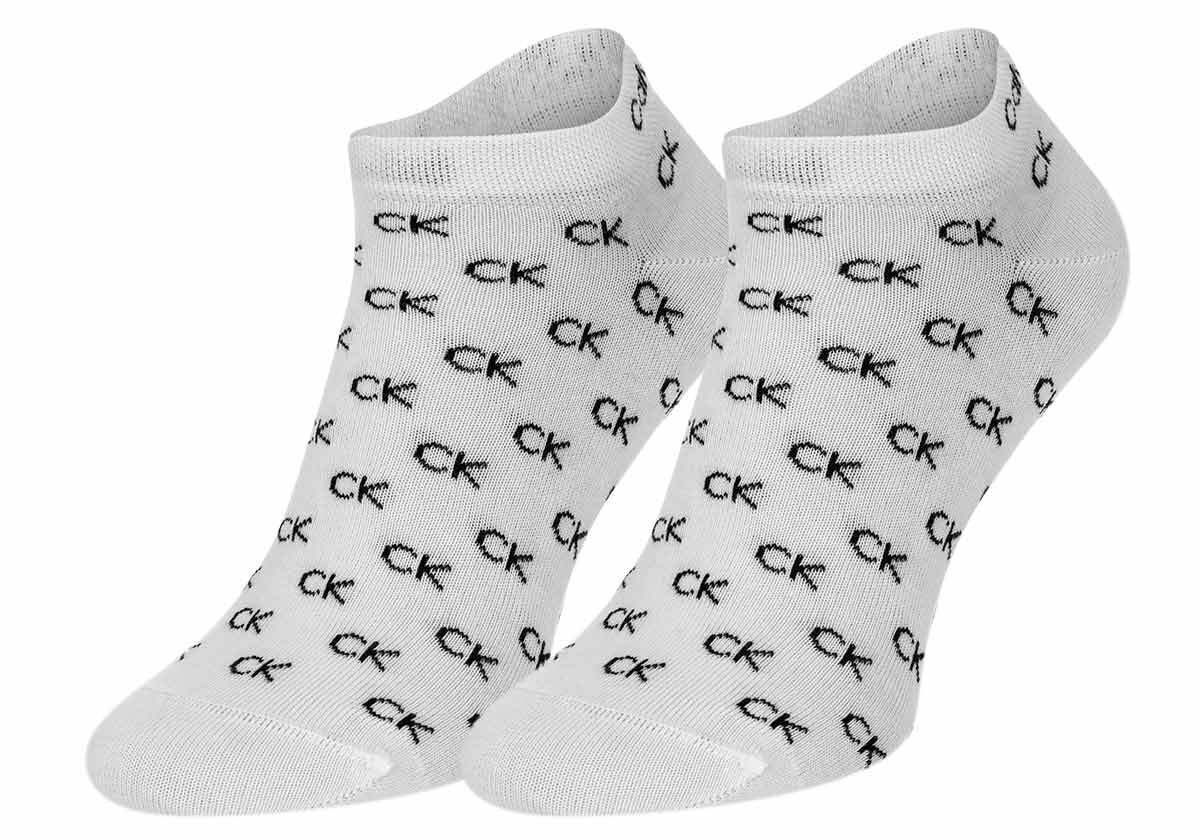 Ck men sneaker 2p all over log Calvin Klein miehet white 701218715004 hinta ja tiedot | Miesten sukat | hobbyhall.fi