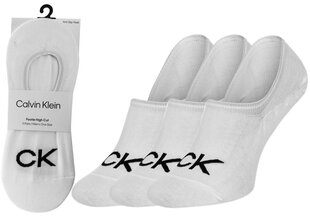 Ck men footie high cut 3p logo Calvin Klein miehet white 701218723002 hinta ja tiedot | Miesten sukat | hobbyhall.fi