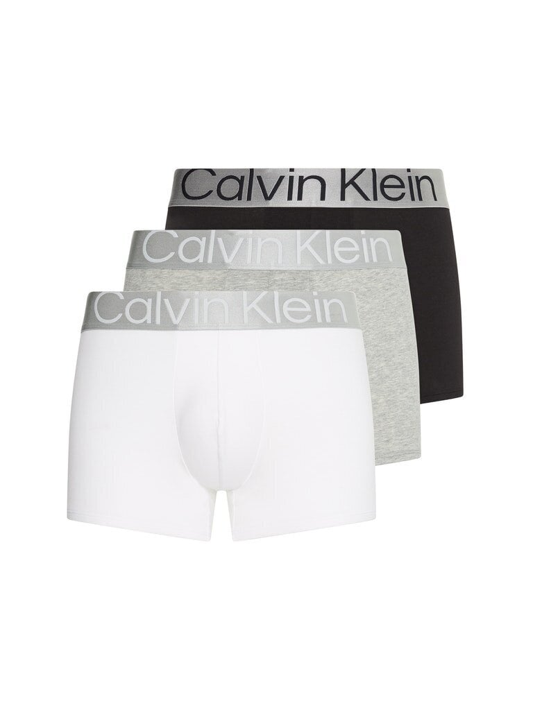 Calvin Klein TRUNK alushousut miehille, 3 paria, valkoinen/harmaa/musta 000NB3130A MPI 45084 XXL hinta ja tiedot | Miesten alushousut | hobbyhall.fi