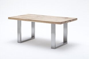 Ruokapöytä MC Akcent Castello, 220 x 100 cm, vaaleanruskea/hopea hinta ja tiedot | Ruokapöydät | hobbyhall.fi