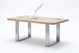 Ruokapöytä MC Akcent Castello, 240 x 100 cm, tummanruskea/hopea hinta ja tiedot | Ruokapöydät | hobbyhall.fi