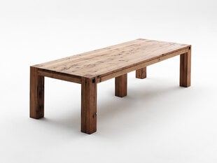 Ruokapöytä MC Akcent Leeds, 400 x 120 cm, ruskea hinta ja tiedot | Ruokapöydät | hobbyhall.fi
