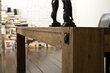 Ruokapöytä MC Akcent Leeds, 400 x 120 cm, ruskea hinta ja tiedot | Ruokapöydät | hobbyhall.fi