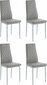 4 tuolin sarja Notio Living Barak, harmaa hinta ja tiedot | Ruokapöydän tuolit | hobbyhall.fi