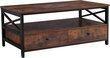 Songmics COFFEETABLE/BROWN/BLACK/60X115X78 hinta ja tiedot | Sohvapöydät | hobbyhall.fi