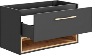 Hakano BATHROOM/BTCABINET/HOM/GALIO/DARKGREY+OAK/57x100 hinta ja tiedot | Kylpyhuonekaapit | hobbyhall.fi