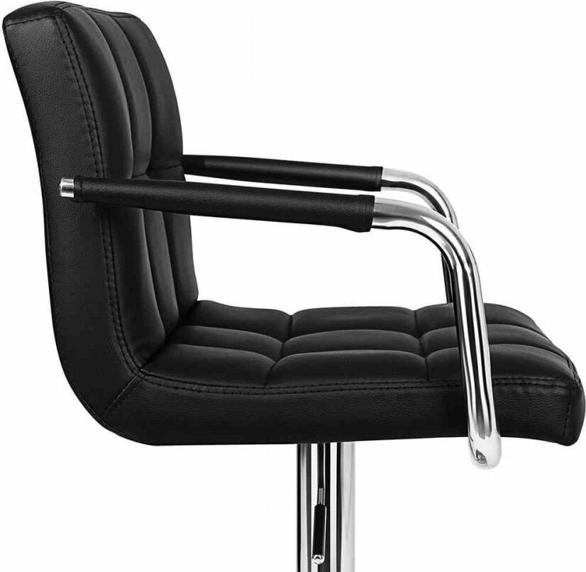 Songmics BARCHAIR/BLACK/38X44X95-115 hinta ja tiedot | Ruokapöydän tuolit | hobbyhall.fi