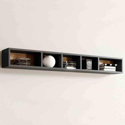 Hakano FURNITURE/SHELF/HEL/BALLADE/ANTHR+OAKGR/169 hinta ja tiedot | Hyllyt | hobbyhall.fi