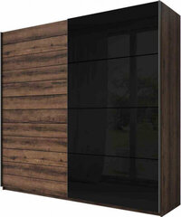 Hakano FURNITURE/WARDROBE/HEL/ORATORIO/OAKMON+BLACK/270 hinta ja tiedot | Kaapit | hobbyhall.fi