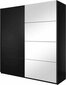 Hakano FURNITURE/WARDROBE/HEL/SONATA/BLACK/180 hinta ja tiedot | Kaapit | hobbyhall.fi