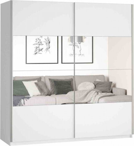 Hakano FURNITURE/WARDROBE/HEL/SONATA/WHITE/180 hinta ja tiedot | Kaapit | hobbyhall.fi