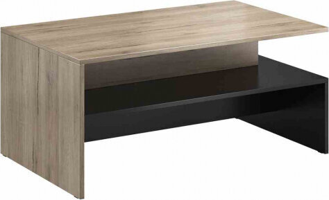 Hakano sohvapöytä ruskea/musta 100x45 hinta ja tiedot | Sohvapöydät | hobbyhall.fi