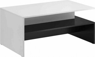 Hakano sohvapöytä valkoinen/musta 100x45 hinta ja tiedot | Sohvapöydät | hobbyhall.fi