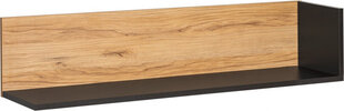 Hakano SHELF/OKM/TORO/OAK+BLK/135/30/35 hinta ja tiedot | Hyllyt | hobbyhall.fi