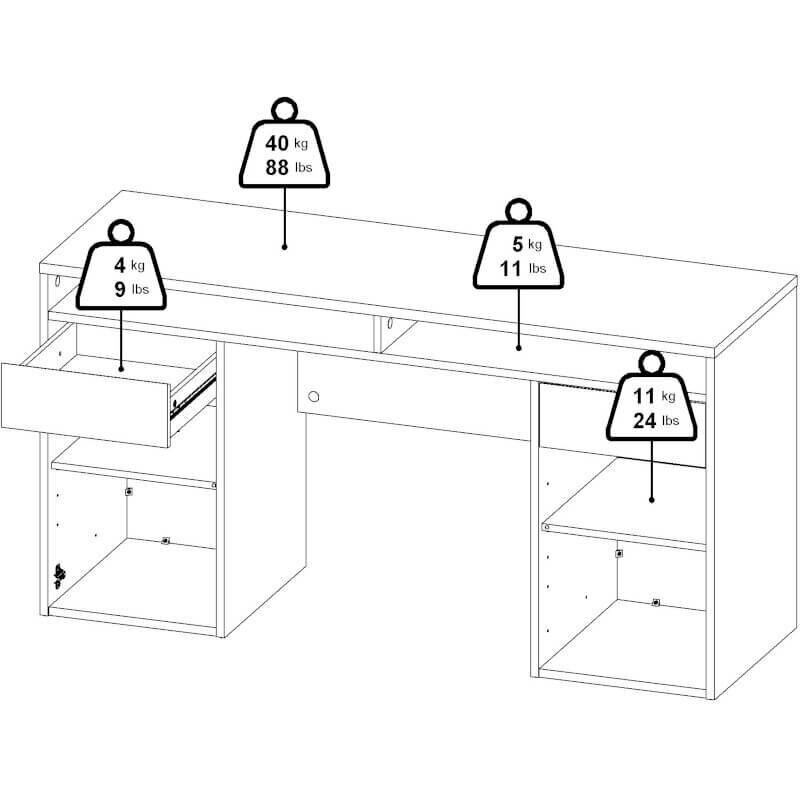 Työpöytä Function, ruskea hinta ja tiedot | Tietokonepöydät ja työpöydät | hobbyhall.fi