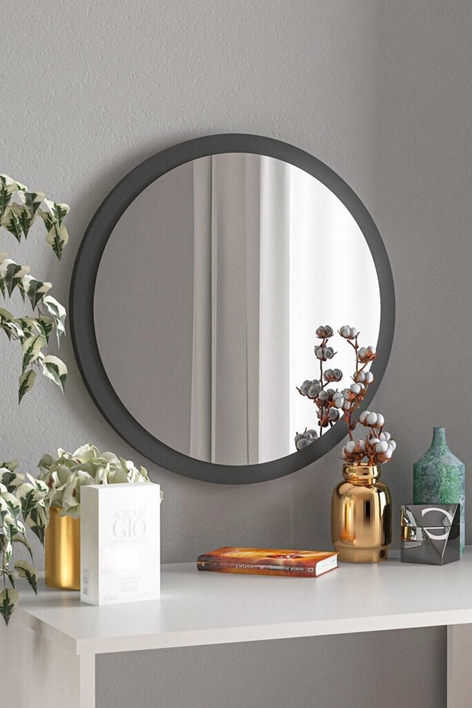 Koristeellinen peili, Asir, 45x45 cm, harmaa hinta ja tiedot | Peilit | hobbyhall.fi