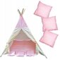Alfa Tipi XL lasten teltta vaaleanpunaisilla tyynyillä hinta ja tiedot | Lasten leikkimökit ja -teltat | hobbyhall.fi