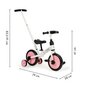 Ecotoys 1247 tasapainopyörä 12" valkoinen, pinkki hinta ja tiedot | Potkupyörät | hobbyhall.fi