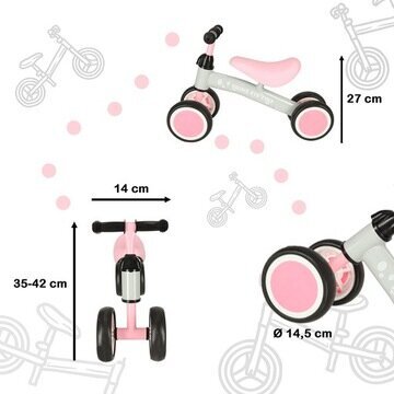 Trike Fix Tiny 6" tasapainopyörä, pinkki hinta ja tiedot | Potkupyörät | hobbyhall.fi