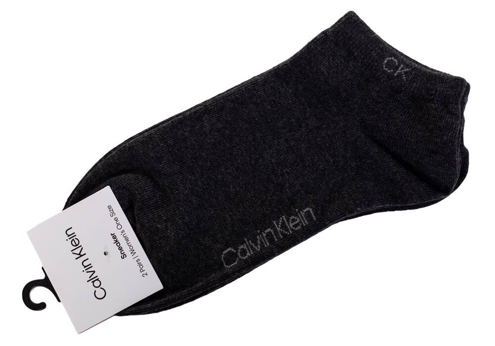 Naisten sukat Calvin Klein, 2 paria, tummanharmaa hinta ja tiedot | Naisten sukat | hobbyhall.fi