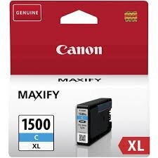 canon alkuperäinen muste pgi-1500 xl, syaani, 400/3*300p, 12ml, 9193b001, suuri kapasiteetti, canon maxify mb2050, mb2350 hinta ja tiedot | Mustekasetit | hobbyhall.fi