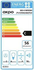 Akpo WK-4 Cetias 90 hinta ja tiedot | Liesituulettimet | hobbyhall.fi