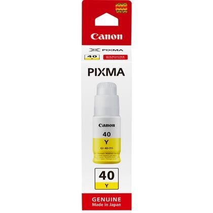 canon original ink gi-40 y, keltainen, 7700p, 70 ml, 3402c001, canon pixma g5040,g6040 hinta ja tiedot | Mustekasetit | hobbyhall.fi