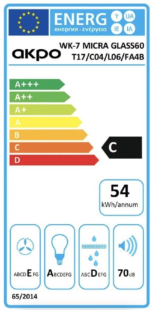 Akpo WK-7 MICRA 50 hinta ja tiedot | Liesituulettimet | hobbyhall.fi