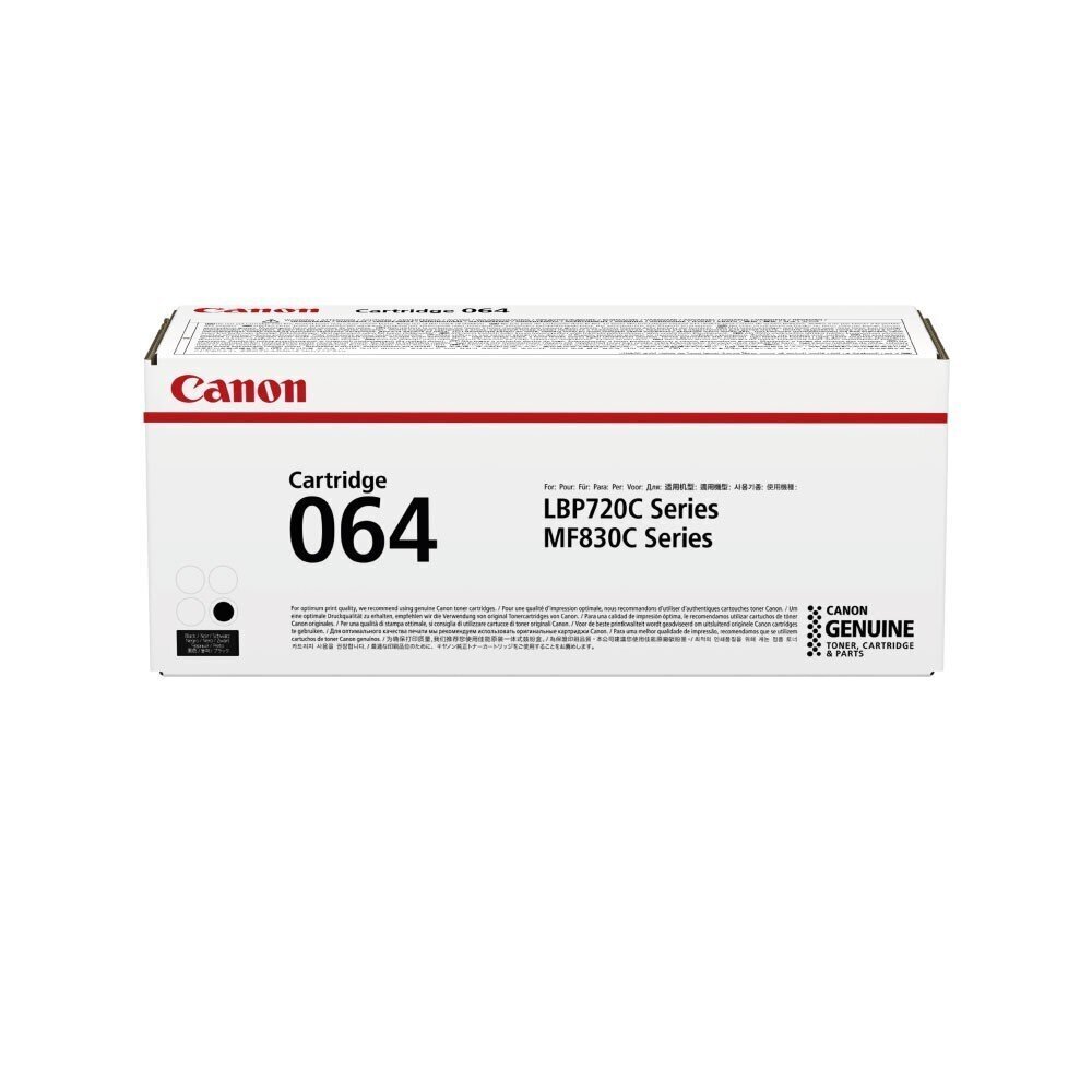 alkuperäinen canon väriaine 064 bk, musta, 6000p, 4937c001, canon i-sensys mf832cdw, o hinta ja tiedot | Laserkasetit | hobbyhall.fi