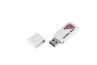 goodram usb-muistitikku, usb 2.0, 16 gb, ume2, valkoinen, ume2-0160w0r11-sp hinta ja tiedot | Muistitikut | hobbyhall.fi