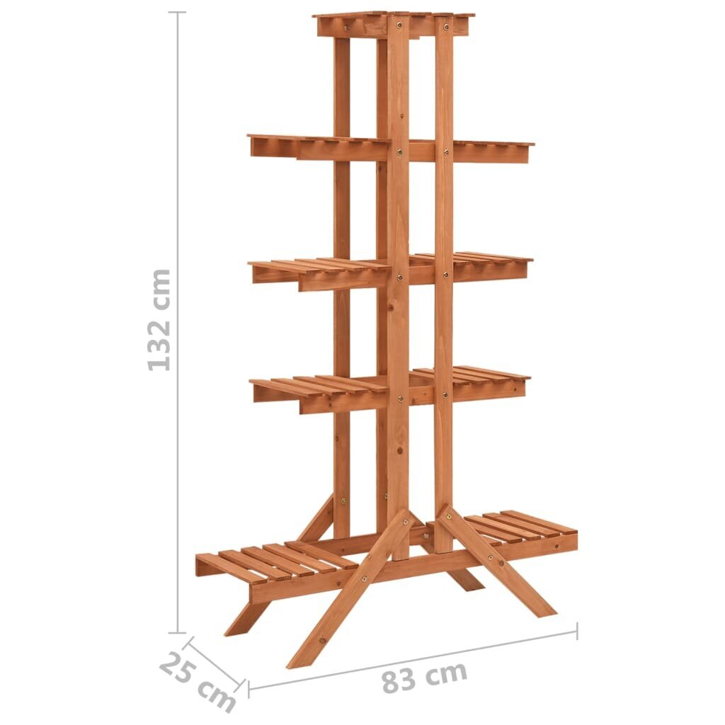 vidaXL Kukkateline 83x25x132 cm täysi kuusi hinta ja tiedot | Puutarhatyökalut | hobbyhall.fi