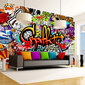 Valokuvatapetti - Colorful Graffiti 300x210 cm hinta ja tiedot | Valokuvatapetit | hobbyhall.fi