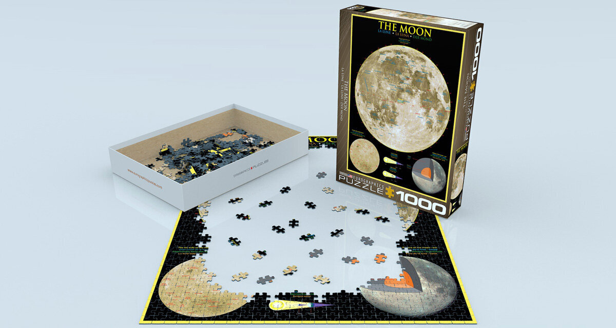 Palapeli Eurographics, 6000-1007, The Moon, 1000 kpl hinta ja tiedot | Palapelit | hobbyhall.fi