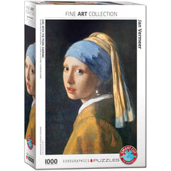 Palapeli Eurographics, 6000-5158, Girl with the Pearl Earring, 1000 kpl hinta ja tiedot | Palapelit | hobbyhall.fi