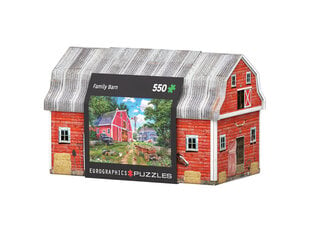 Palapeli Eurographics, 8551-5601, Family Farm, Tin, 550 kpl hinta ja tiedot | Palapelit | hobbyhall.fi