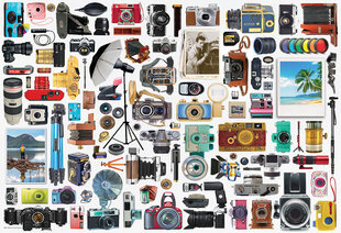 Palapeli Eurographics, 8551-5600, Classic Camera, Tin, 550 kpl hinta ja tiedot | Palapelit | hobbyhall.fi