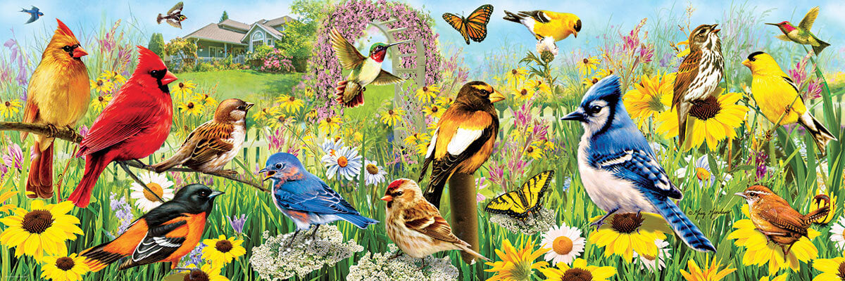 Palapeli Eurographics, 6010-5338, Garden Birds, 1000 kpl hinta ja tiedot | Palapelit | hobbyhall.fi