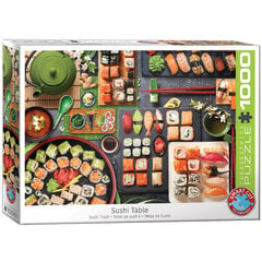 Palapeli Eurographics, 6000-5618, Sushi Table, 1000 kpl hinta ja tiedot | Palapelit | hobbyhall.fi