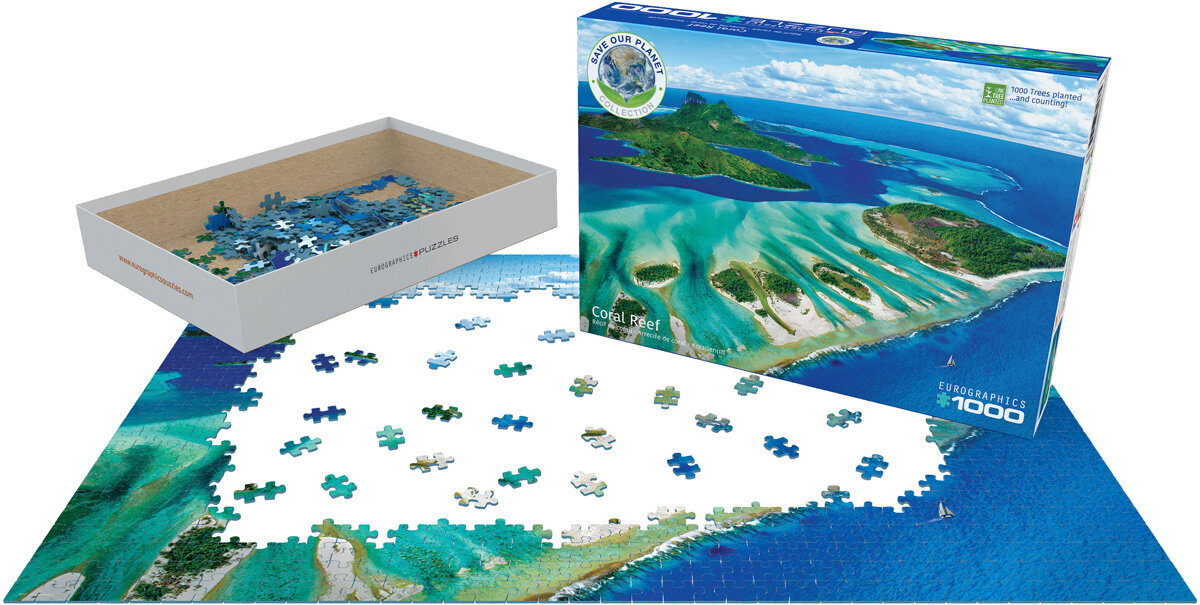 Palapeli Eurographics, 6000-5538, Coral Reef, 1000 kpl hinta ja tiedot | Palapelit | hobbyhall.fi