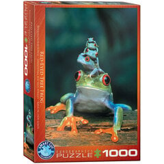 Palapeli Eurographics, 6000-2776, Red-Eyed Tree Frog, 1000 kpl hinta ja tiedot | Palapelit | hobbyhall.fi