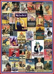 Palapeli Eurographics, 6000-0937, World War I & II Vintage Posters, 1000 kpl hinta ja tiedot | Palapelit | hobbyhall.fi