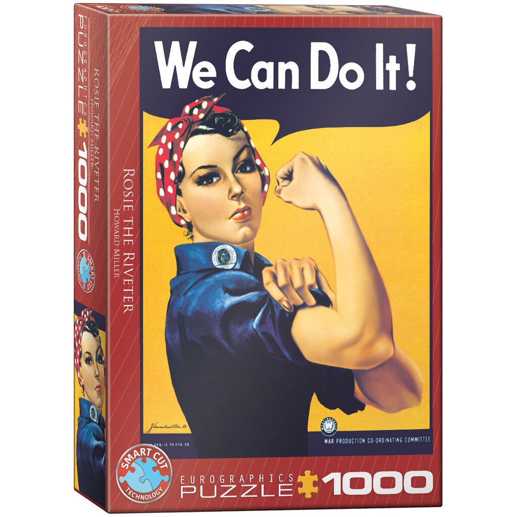 Palapeli Eurographics, 6000-1292, Rosie the Riveter, 1000 kpl hinta ja tiedot | Palapelit | hobbyhall.fi