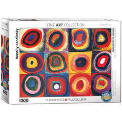 Palapeli Eurographics, 6000-1323, Color Study of Squares, 1000 kpl hinta ja tiedot | Palapelit | hobbyhall.fi