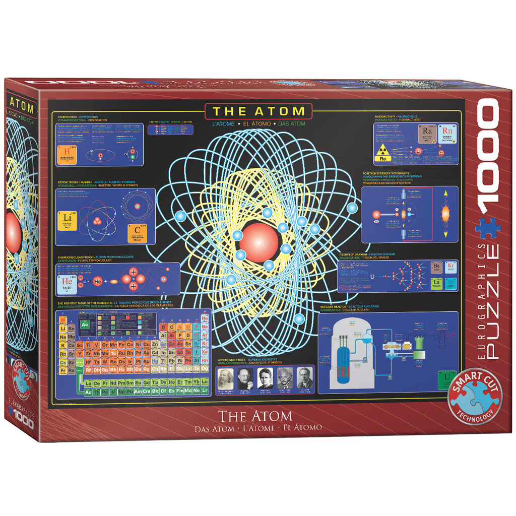 Palapeli Eurographics, 6000-1002, The Atom, 1000 kpl hinta ja tiedot | Palapelit | hobbyhall.fi