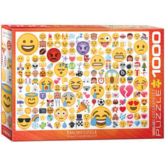 Palapeli Eurographics, 6000-0816, Emojipuzzle, What`s your Mood?, 1000 kpl hinta ja tiedot | Palapelit | hobbyhall.fi